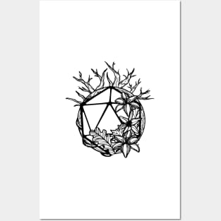 Pen and paper nature dice Posters and Art